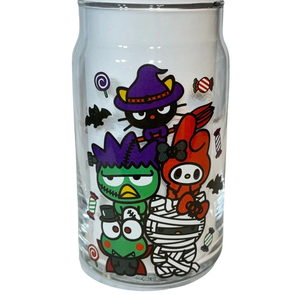 Hello Kitty Friends‎ Glass 16oz Halloween Chococat Melody Keroppi Badtz-Maru
